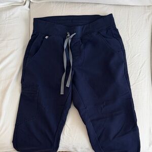 Zamora Navy Blue Figs Jogger Scrubs